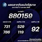หวยประจําวันที่ 1 สิงหาคม 2565